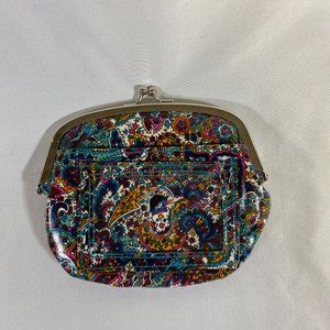 Coin Purse, Identification and Card Pocket Man Made Material multicolor